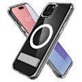 Pikkukuva 8 / 9: Ultra Hybrid S MagSafe -kotelo jalustalla iPhone 15:lle, läpinäkyvä