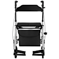 Miniatyrbillede 9 af 9: 2-i-1 rehabiliteringsrollator med kørestolsfunktion, foldbar med taske op til 136 kg