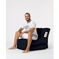 Miniatyrbillede 2 af 9: Garden Bean Bag Siesta Sovesofa Puf - Sort