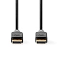 Pikkukuva 2 / 3: DisplayPort kaapeli | DisplayPort uros | DisplayPort uros | 8K@60Hz | Kullattu | 3.00 m | Pyöreä | PVC | Antrasiitti / Harmaa | Laatikko
