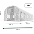 Pikkukuva 4 / 9: Puutarhatunneli 2 x 4,5 m (9 m2) valkoinen Plonos