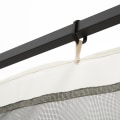 Miniatyrbillede 8 af 10: Myggenet 3X3 Gazebo 4 Sidepaneler Fly Net Zip Nylon Mesh Sort