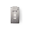 Miniatyrbillede 1 af 3: RJ45-stik | Han | Stranded STP CAT6 | Lige | Guldplateret | 10 stk. | PVC | Gennemsigtig | Box