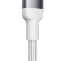 Pikkukuva 6 / 9: Kestävä punottu kaapeli iPhone A10 -sarjan USB-C:lle - Lightning 20W 2m valkoinen