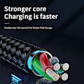 Miniatyrbillede 3 af 9: Kabel USB-A - microUSB 3A med ladeindikator 1,2m sort