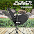 Miniatyrbillede 5 af 10: Hammock Camping Chair Sammenklappelig Havestol Op Til 120 Kg, Oxford, Sort