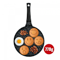 Miniatyrbillede 3 af 5: Herzberg HG-CP267SML: 26 cm marmorbelagt pandekage & crepepande - 7 smiley-emoji