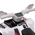Miniatyrbillede 9 af 10: Elektrisk børne-quad, mini-el-quad med frem- og bakfunktioner, 6 V elbil til børn 1,5-3 år, 2,5 km/t, hvid