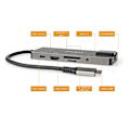 Pikkukuva 5 / 5: USB N Moniporttisovitin | USB 3.2 Gen 1 | USB-C™ Uros | HDMI™ Ulostulo / RJ45 Naaras / SD / 2x USB-C™ / 3.5 mm naaras / 3x USB-A Naaras | 5 Gbps | 0.2