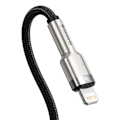 Miniatyrbillede 4 af 9: iPhone USB-C - Lightning Cafule Metal Data Strømforsyningskabel 20W 1m - sort