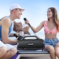 Miniatyrbillede 9 af 9: Bang Max 130W bærbar festhøjttaler Bluetooth 5.3 IPX6 Sort