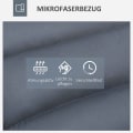 Miniatyrbild 7 av 10: Relaxstol Golvsoffa Golvstol Med 360° Roterande Bas, 5-Nivå Justerbart Ryggstöd, Stål, Mörkgrå