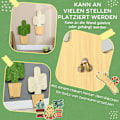 Miniatyrbillede 7 af 10: Cat Scratching Mat Sæt Med 2 Jute Rope Cat Scratching Boards Med Kroge Cactus Design 30 X 60 Cm