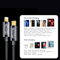 Miniatyrbild 8 av 8: Flätad kabel för iPhone USB-C - Lightning PD 20W 1,2m svart