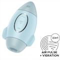 Miniatyrbild 6 av 7: Satisfyer - Mission Control Blue Small Double Impulse Vibrator