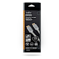 Miniatyrbillede 5 af 5: Displayport kabel | DisplayPort Han | DisplayPort Han | 8K@60Hz | Guldplateret | 2.00 m | Runde | Flettet | Sølv | Cover Window Box