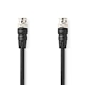 Miniatyrbillede 1 af 3: BNC videokabel | BNC Han | BNC Han | Nikkelplateret | 75 Ohm | 2.00 m | Runde | PVC | Sort | Label