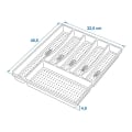 Miniatyrbillede 7 af 7: Bestikbakke 40,5 x 32,5 x 4,5 cm