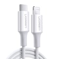 Pikkukuva 2 / 9: Kaapeli iPhone MFi USB-C:lle - Lightning 20W 3A 1m valkoinen