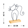 Miniatyrbillede 3 af 3: Dekorativ objekt kat - sort