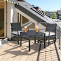Miniatyrbillede 3 af 8: 3-delt altanmøbelsæt i rattan look