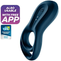 Miniatyrbillede 1 af 4: Satisfyer - Epic Duo Ring Vibrator App Blue