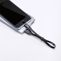 Pikkukuva 6 / 9: Litteä kaapeli Iphone Lightning USB-kaapeli pidikkeellä 2A 23cm musta