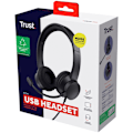 Miniatyrbillede 8 af 8: Ayda PC headset ENC USB Sort