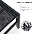 Miniatyrbild 5 av 5: Justerbar solstol utomhus 64 x 198 x 67 - 103 cm Svart