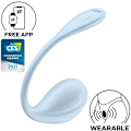 Miniatyrbillede 1 af 7: Satisfyer - Smooth Petal G-Point Stimulator Himmelblå Gratis App