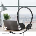 Miniatyrbild 2 av 9: PC headset | On-Ear | Stereo | USB Type-A / USB Type-C™ | Vikbara Mikrofon | Svart