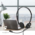Pikkukuva 2 / 9: PC-headset | On-Ear-Kuulokkeet | Stereo | USB Type-A / USB Type-C™ | Kokoontaitettava Mikrofoni | Musta