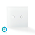 Pikkukuva 1 / 6: SmartLife Seinäkytkin | Wi-Fi | kaksois | Seinäkiinnitys | 1000 W | Android™ / IOS | Lasi | Valkoinen