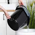 Miniatyrbillede 6 af 9: Moppespand med vride, plast, sort, 14 l