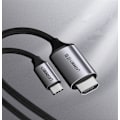 Miniatyrbillede 4 af 9: HDMI til USB-C adapterkabel 4K 60Hz 1,5m sort-grå