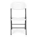 Miniatyrbillede 4 af 9: Sæt med 2 klapstole, cateringsæt, metal, HDPE, hvid, ModernHome