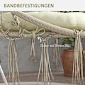 Miniatyrbillede 6 af 10: Havestolshynde Sædehynde Til Månestol Med 10 Cm Polstring, Stolehynde, Polyester, Beige