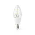 Miniatyrbillede 3 af 5: SmartLife LED Glødepære | Wi-Fi | E14 | 400 lm | 5 W | Varm Hvid | 2700 K | Glas | Android™ / IOS | Stearinlys | 1 stk.