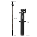 Miniatyrbillede 8 af 8: Højkvalitets teleskopisk Selfie stick 18-77cm sort