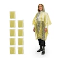 Miniatyrbillede 1 af 8: Engangs poncho sæt med 10 stk Yellow one size