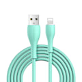 Pikkukuva 1 / 6: Kaapeli iPhonelle USB-A - Lightning 3A ja latausilmaisin 2m vihreä