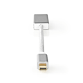 Pikkukuva 2 / 6: Mini DisplayPort kaapeli | DisplayPort 1.2 | Mini DisplayPort Uros | DisplayPort Naaras | 21.6 Gbps | Kullattu | 0.20 m | Pyöreä | Punottu | Hopea | L