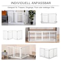 Pikkukuva 5 / 10: Stair Gate Kokoontaittuva Ei Porausesteitä Portti Suojaportti 4 Kpl Vapaasti Seisova 2 Tukijalalla Valkoinen 81 Cm
