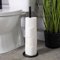 Miniatyrbillede 6 af 9: Stilfuld sort toiletrulleholder i rustfrit stål