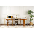 Miniatyrbild 3 av 9: Study Desk Twin Study Desk - Travertin, Guld