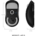 Miniatyrbillede 7 af 10: Logitech Pro X Superlight - gaming mus, sort
