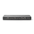 Miniatyrbillede 4 af 8: HDMI ™ Converter | USB-C™ Hun / 2x HDMI ™ -indgang / 4x USB A Female | 1x HDMI™ Output | 1-vejs | 4K@60Hz | 18 Gbps | ABS | Antracit