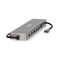 Miniatyrbillede 5 af 7: USB Multi-Port Adapter | USB 3.2 Gen 1 | USB-C™ Han | Micro SD / RJ45 Hun / SD / 2x HDMI™ / 2x USB-C™ / 3x USB-A Hun | 0.40 m | Runde | Guldplateret |