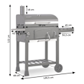 Miniatyrbillede 4 af 9: Berdsen BD-891 sort kulgrill med låg