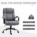 Miniatyrbillede 5 af 10: Kontorstol Skrivebordsstol Gaming Stol Drejestol Rocker Funktion Tyk Polstret Ergonomisk Stol Bæreevne 220 Kg